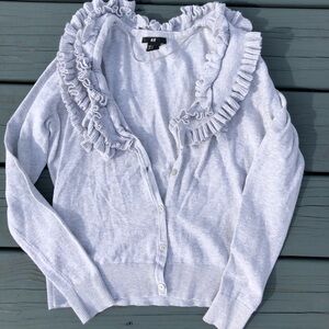 H&M Small Grey Button Down Sweater